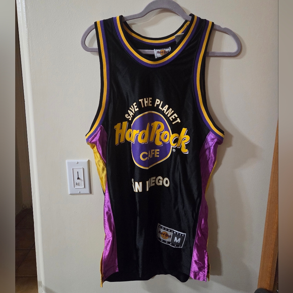 Hard Rock Cafe Black and Purple Tank Top San Diego